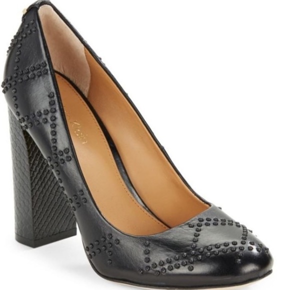 Calvin Klein Shoes - Calvin Klein Junie Crackled Leather Pumps